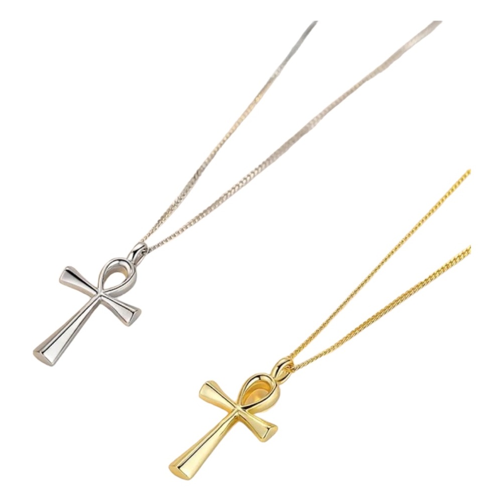 14K Gold Ankh •  Ancient Egypt Jewelry Necklace • Dainty Necklace •  Minimalist